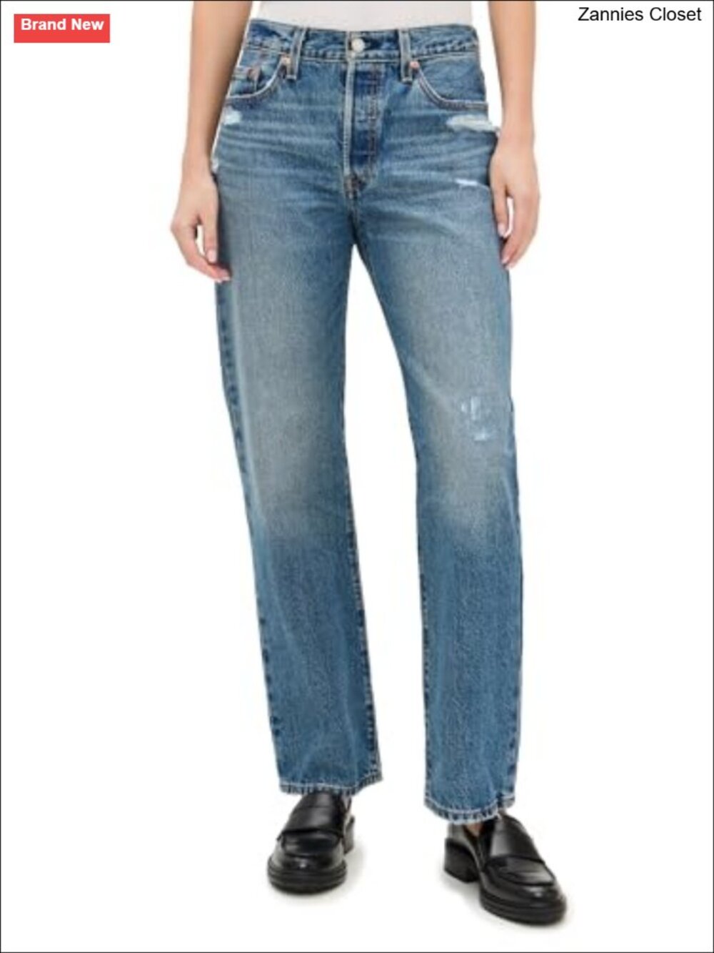 Levi's 501 '90s Mid Rise Loose Fit Straight Leg Jeans Denim